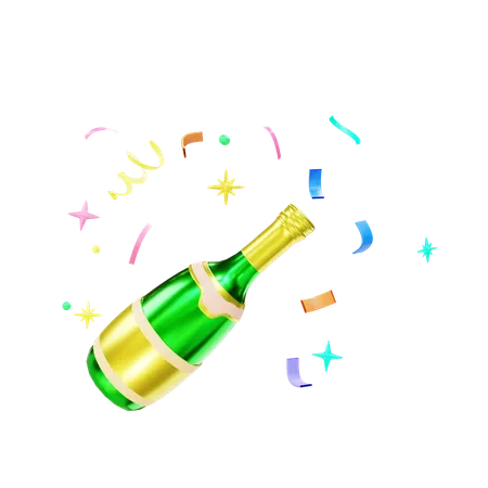 Champagne  3D Icon