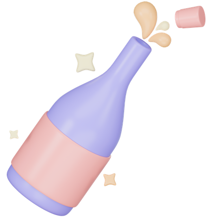 Champagne  3D Icon