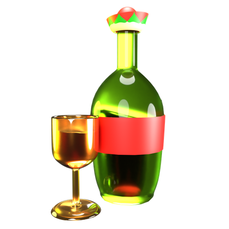 Champagne  3D Icon