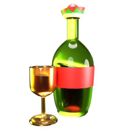 Champagne  3D Icon