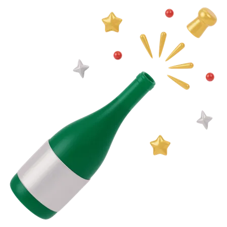 Champagne  3D Icon