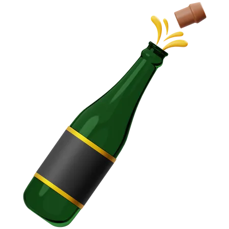 Champagne  3D Icon