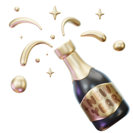 Champagne  3D Icon