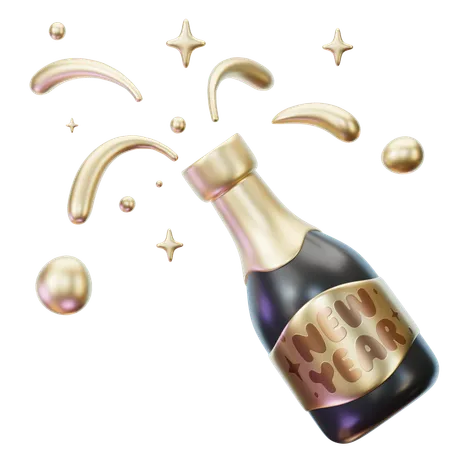 Champagne  3D Icon