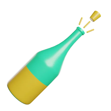 Champagne  3D Icon