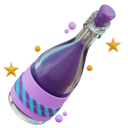 Champagne  3D Icon