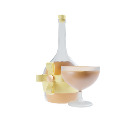 Champagne  3D Icon