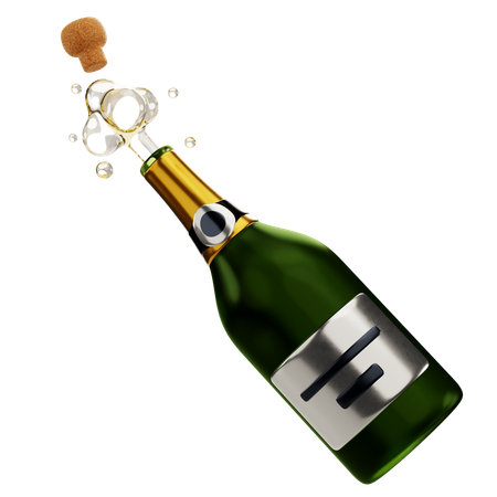 Champagne  3D Icon