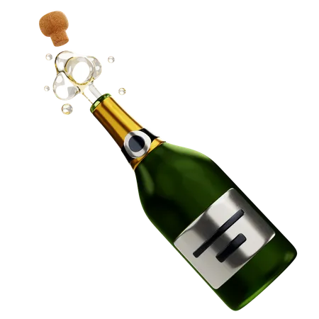 Champagne  3D Icon