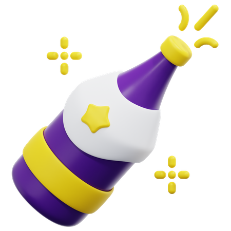 Champagne  3D Icon