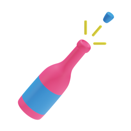 Champagne  3D Icon