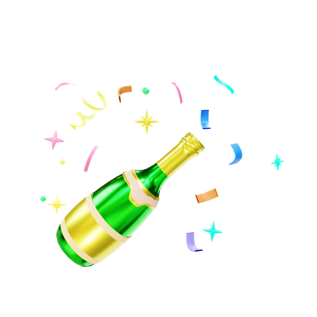 Champagne  3D Icon