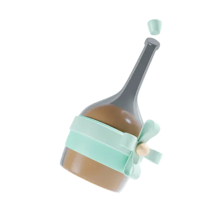 Champagne Bottle  3D Icon