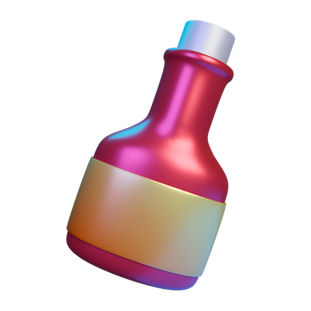 Champagne bottle  3D Icon