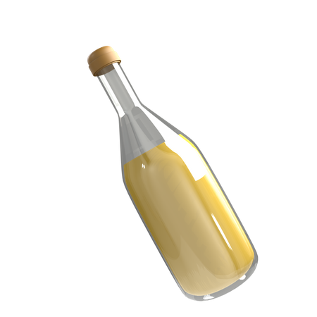 Champagne Bottle  3D Icon
