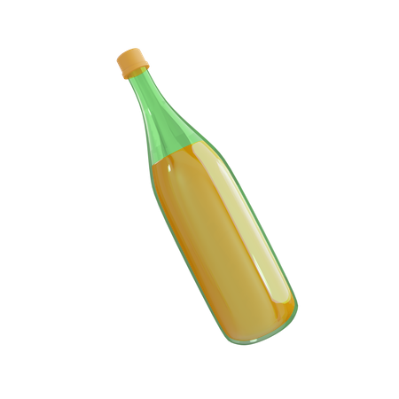 Champagne Bottle  3D Icon