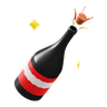 champagne bottle symbol