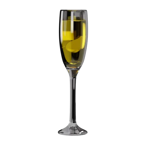 Champagne Glass  3D Icon