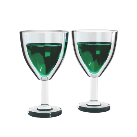 Champagne Glass  3D Icon