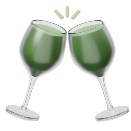 Champagne Glass  3D Icon