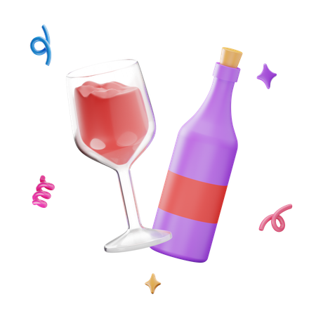 Champagne Glass  3D Icon