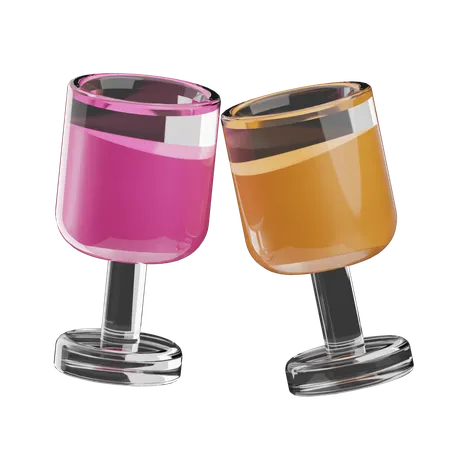 Champagne Glasses  3D Icon