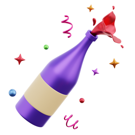 Champagne Sabering  3D Icon