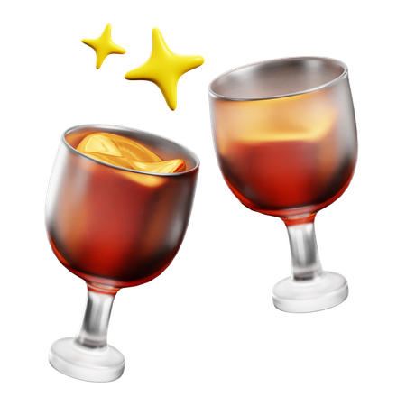 Champagnerglas  3D Icon