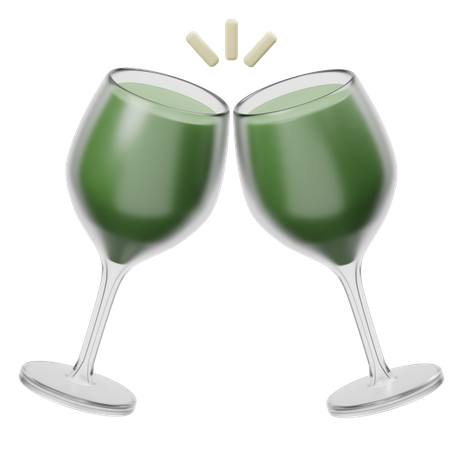 Champagnerglas  3D Icon