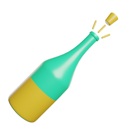 Champanhe  3D Icon