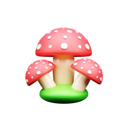 Champignon  3D Icon