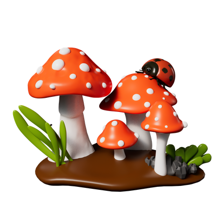 Champignon  3D Icon