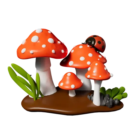 Champignon  3D Icon