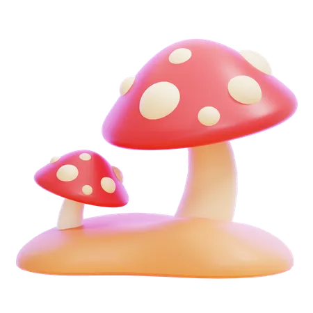 Champignon  3D Icon