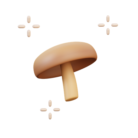 Champignon  3D Illustration