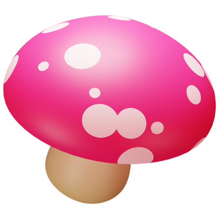 Champignon  3D Illustration