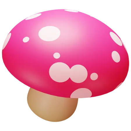 Champignon  3D Illustration