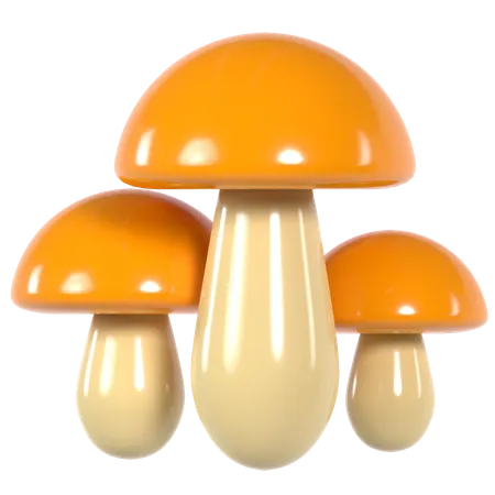 Champignon  3D Illustration