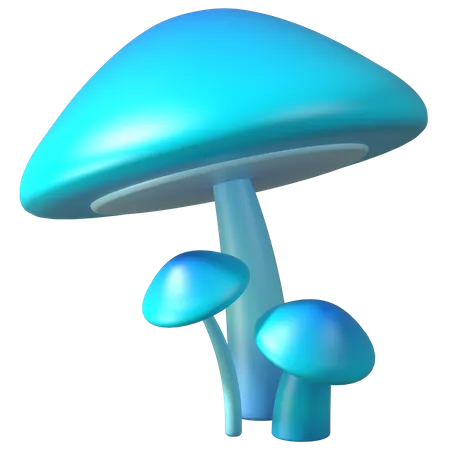 Champignon  3D Illustration