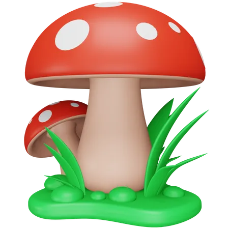 Champignon  3D Icon