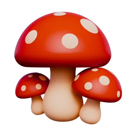 Champignon  3D Icon