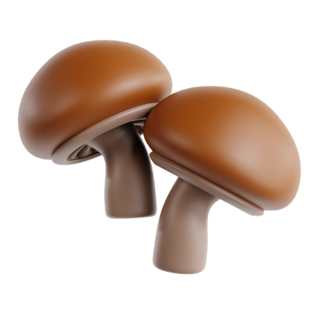 Champignon cremini  3D Icon