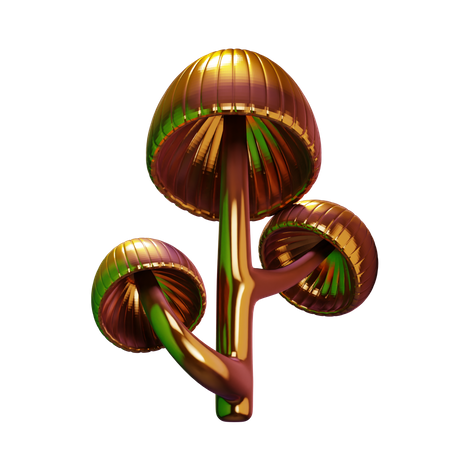 Champignon doré  3D Icon