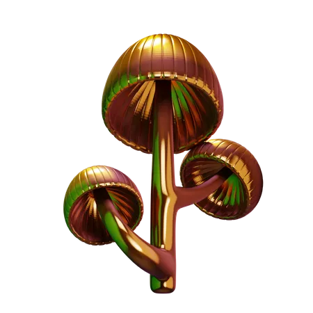 Champignon doré  3D Icon