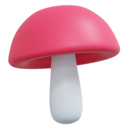 Champignon rouge  3D Icon