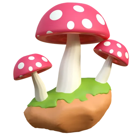 Champignon sauvage  3D Icon