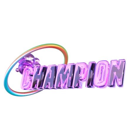 Champion  3D Sticker