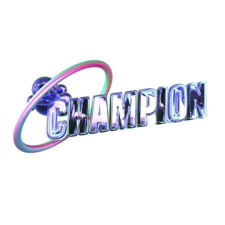 Champion  3D Sticker