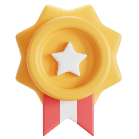 Champion Badge For Winner 3D Icon