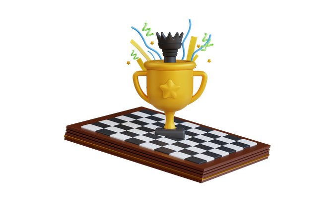 Champion d'échecs  3D Icon